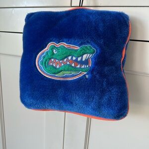 Blue and Orange Plush Pillow